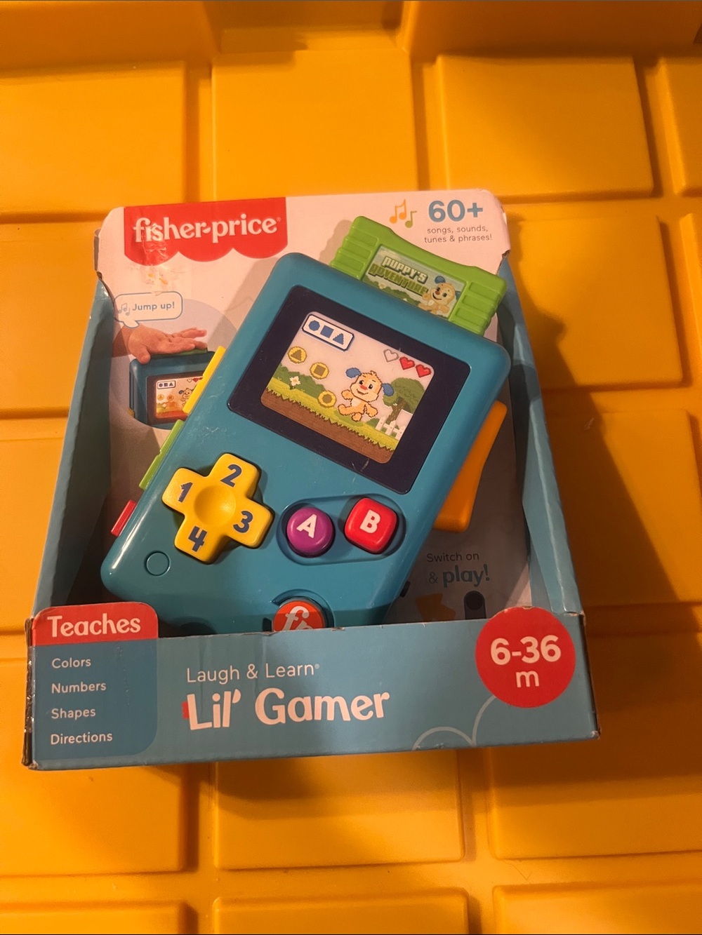 Fisher-Price Lil' Gamer Educational Handheld Toy - Teal and Yellow
